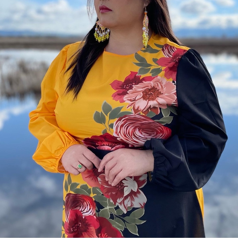 2X Floral dress